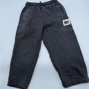 Zara Boys Grey Elastic-Waist Jogger Pants